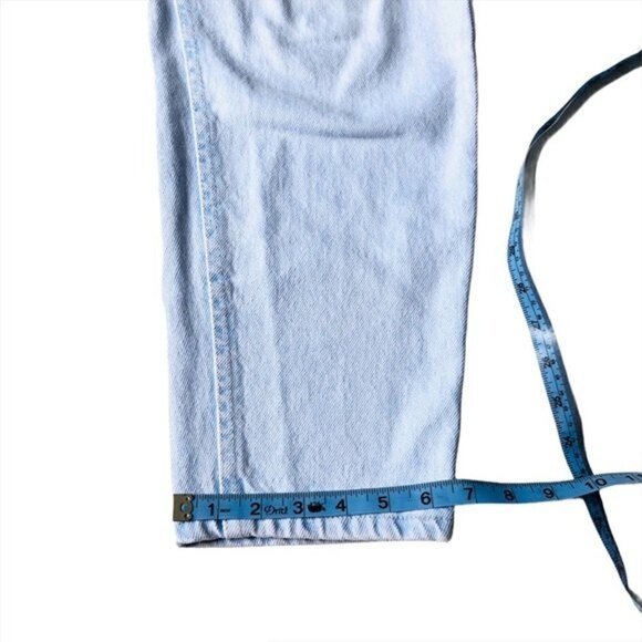 Vintage 80s Lee Jeans Mom Jeans Light Wash 10 Petite - Picture 10 of 14